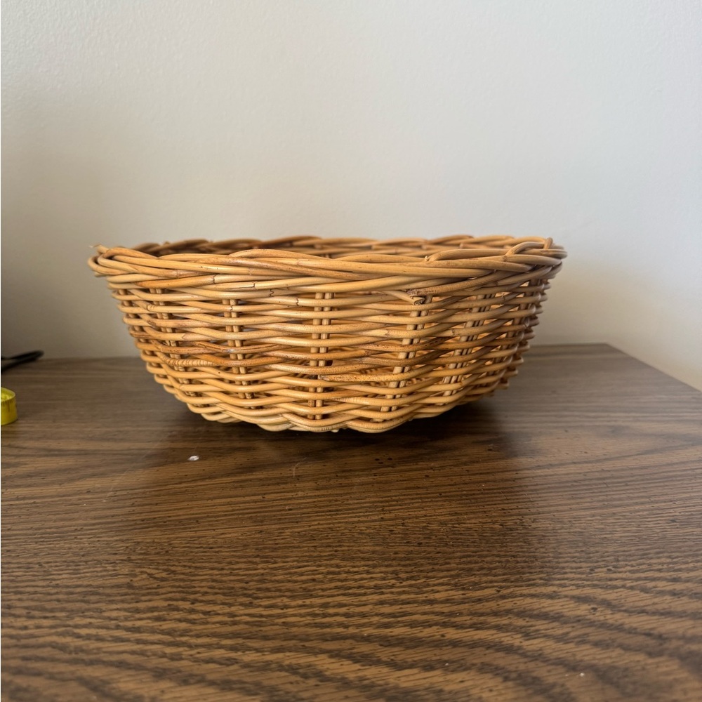 Woven Tan Basket
